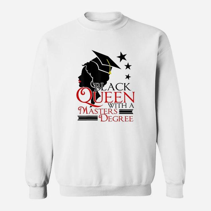Black Queen Masters Degree Graduation Social Work Sweatshirt