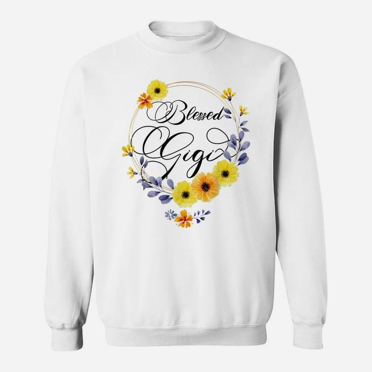 Blessed Gigi Shirt For Women Beautiful Flower Floral Sweatshirt