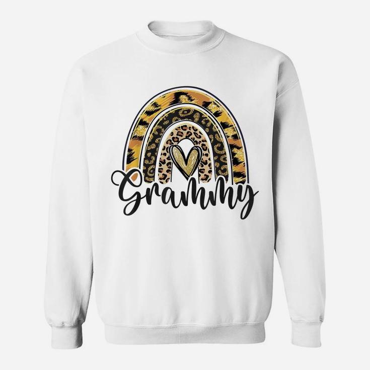 Blessed Grammy Funny Leopard Boho Rainbow Grammy Life Sweatshirt