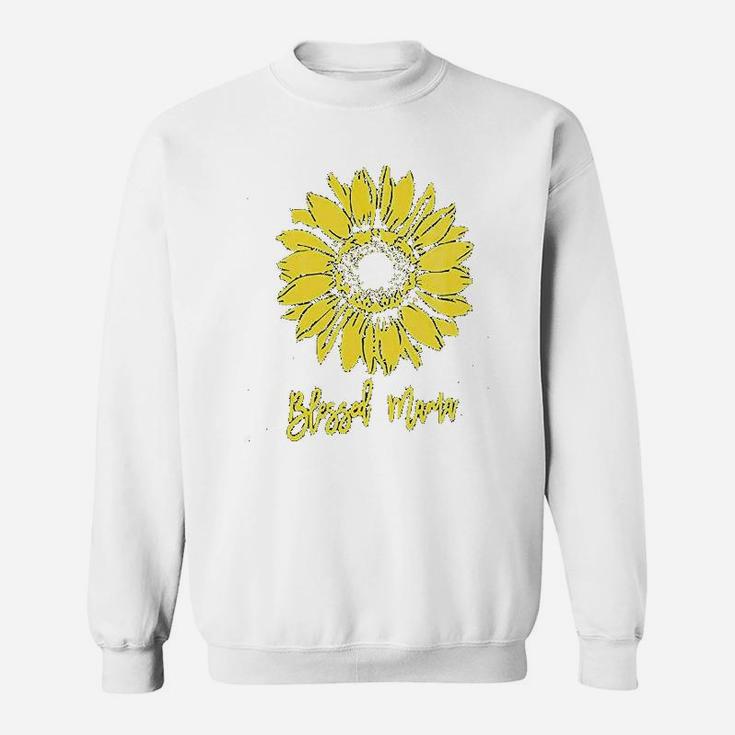 Blessed Mama  For Women Sunflower Graphic Sweatshirt