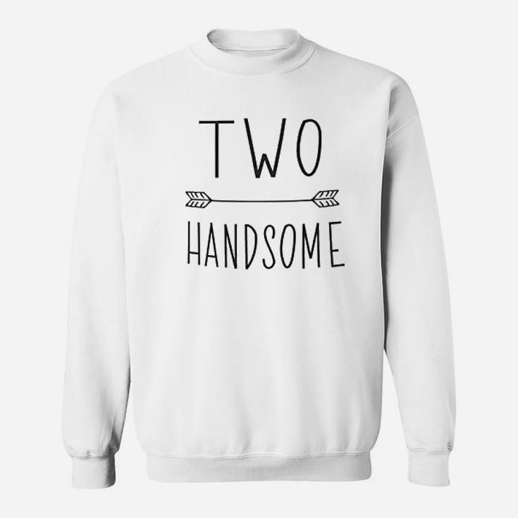 Bump And Beyond Designs Second Birthday Outfit Boy Two Handsome Birthday Sweatshirt
