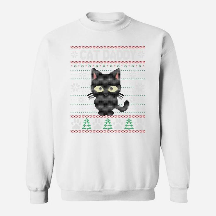 Cat Daddy Ugly Christmas Sweater Pajama Matching Xmas Gift Sweatshirt Sweatshirt