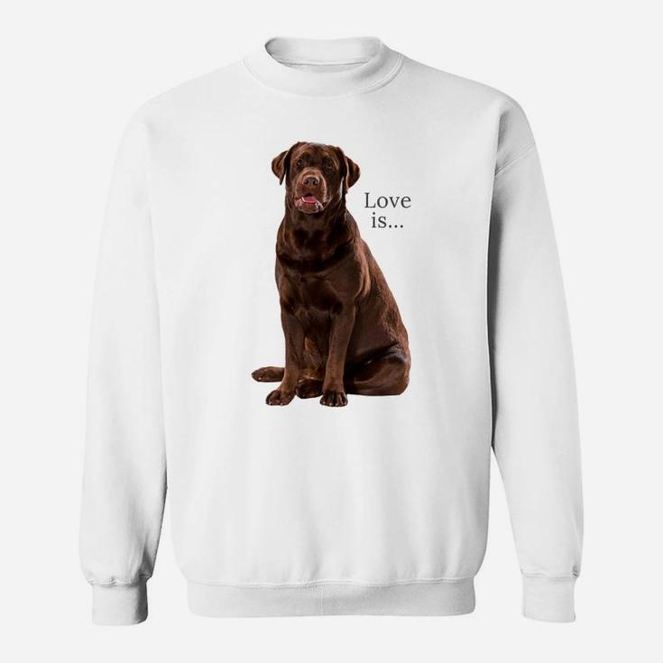 Chocolate Labrador Retriever Shirt Lab Tee Dog Mom Dad Puppy Sweatshirt