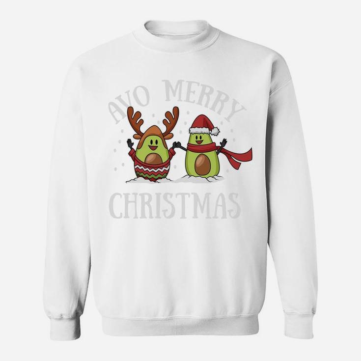 Christmas Avocado Sweatshirt Cute Vegan Vegetarian Xmas Gift Sweatshirt