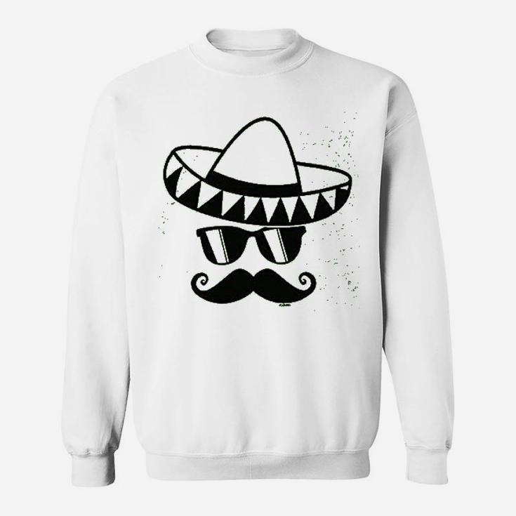 Cinco De Mayo Mustache Face Sweatshirt