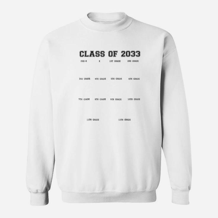 Class Of 2033 Grow With Me With Space For Handprints Sweatshirt