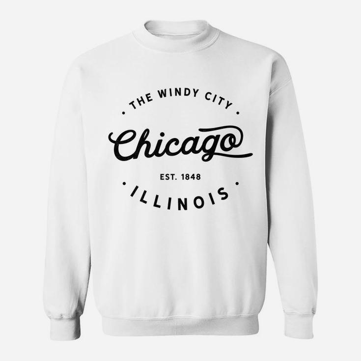 Classic Vintage Retro Chicago Illinois Windy City Sweatshirt Sweatshirt
