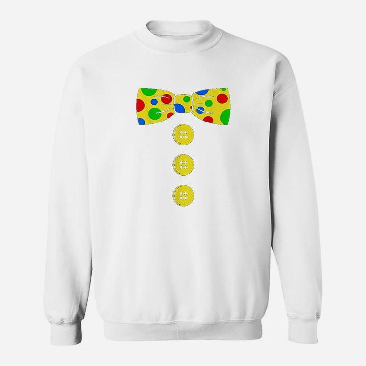 Clown Big Bow Tie Funny Tacky Clown Outfit Sweatshirt