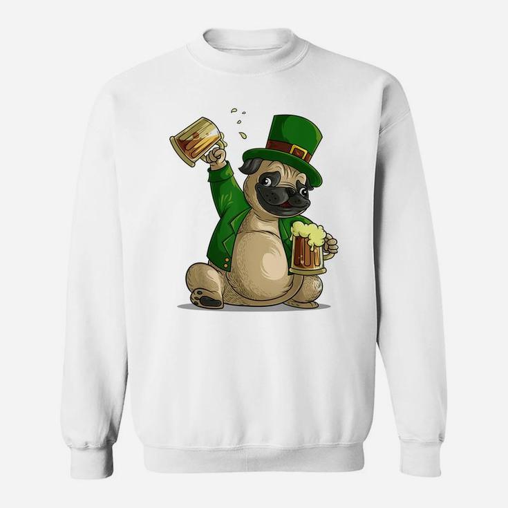 Cool Irish Leprechaun Pug St Patrick's Day Shirt Funny Gift Sweatshirt