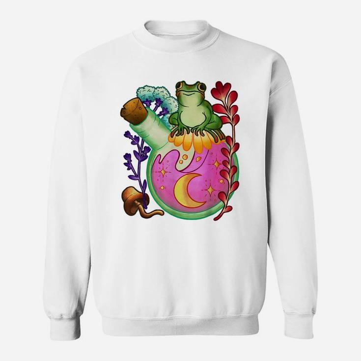 Cottagecore Aesthetic Shirts - Cottagecore Shirt - Cute Frog Sweatshirt