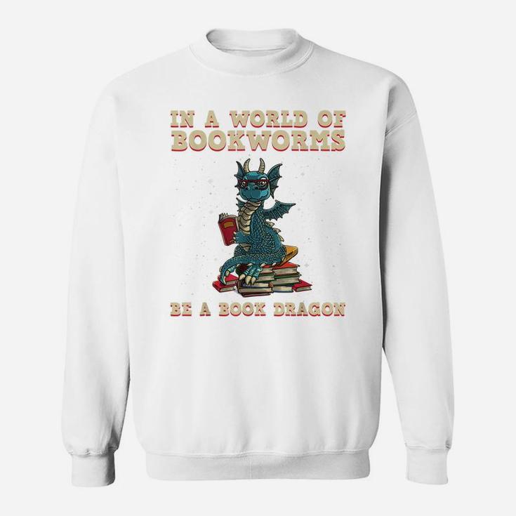 Cute Bookworm Design For Men Women Kids Librarian Book Lover Sweatshirt