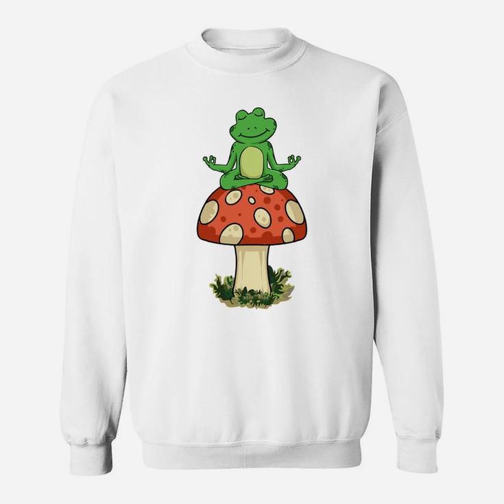 Cute Frog Mushroom - Frog Whisperer Sweatshirt