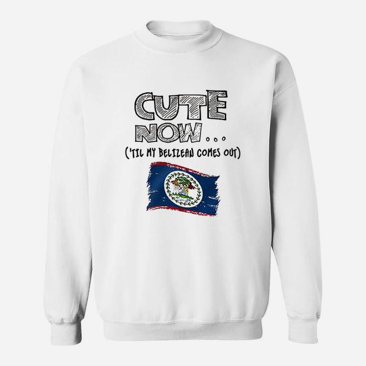 Cute Now Belize 'Til My Belizean Comes Out Sweatshirt