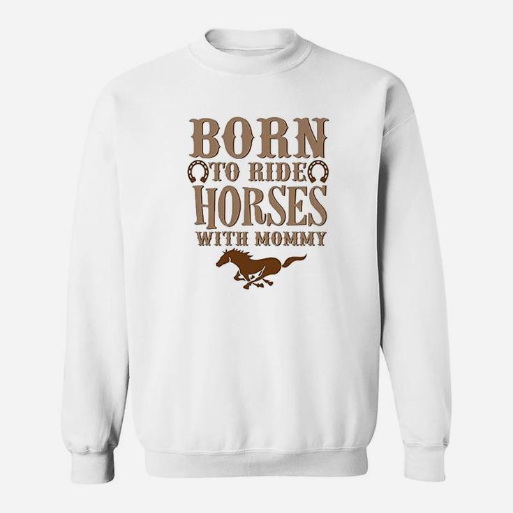 Cute Western Rompers Born To Ride Horses Royaltee Animal Boutique Sweatshirt