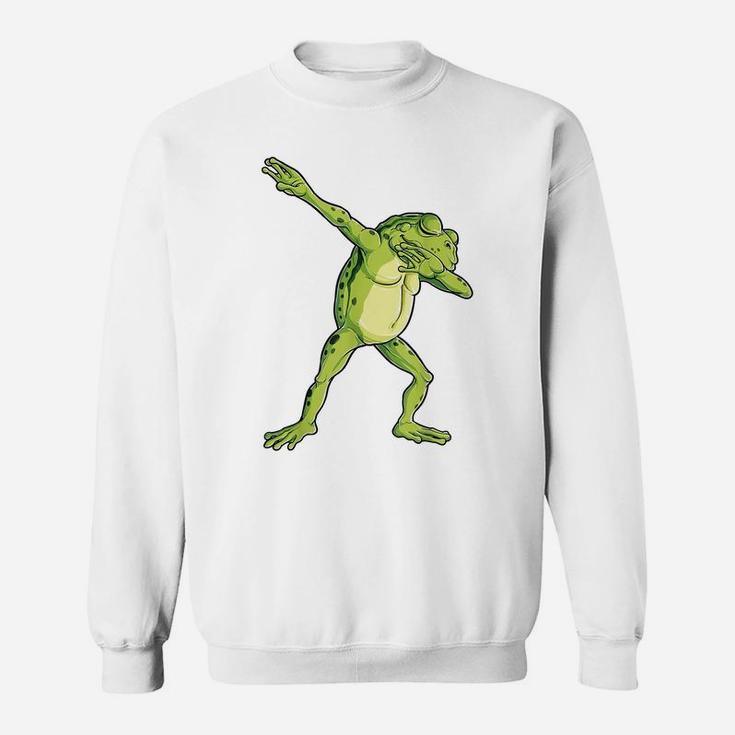 Dabbing Frog T Shirt Kids Boys Girls Funny Animal Dab Gift Sweatshirt