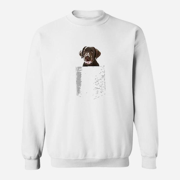Dog In Your Pocket Chocolate Lab Sweatshirt