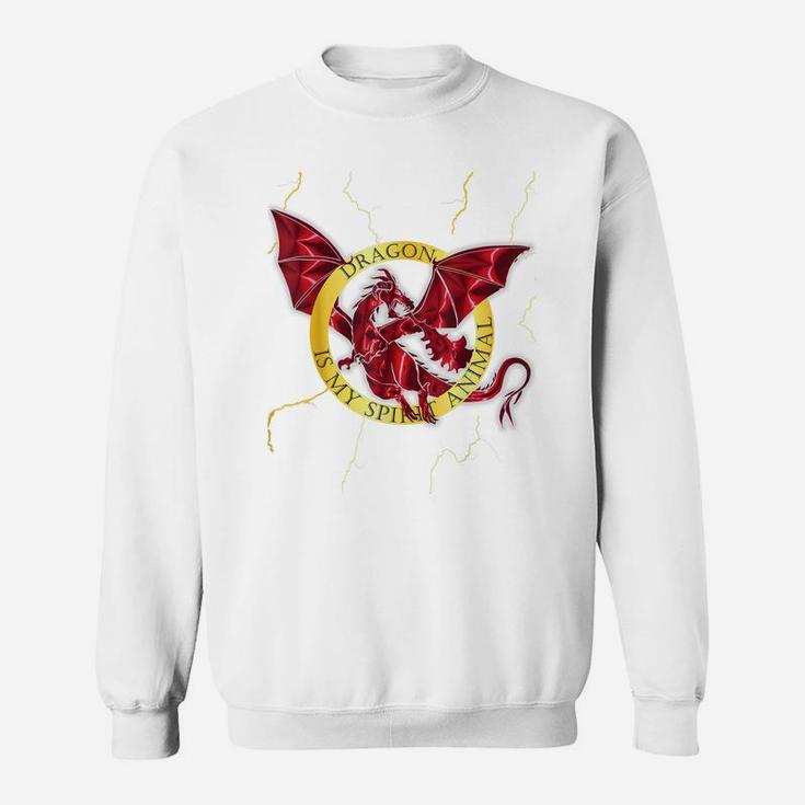 Fantasy Lover Dragon Is My Spirit Animal Graphic Design Sweatshirt