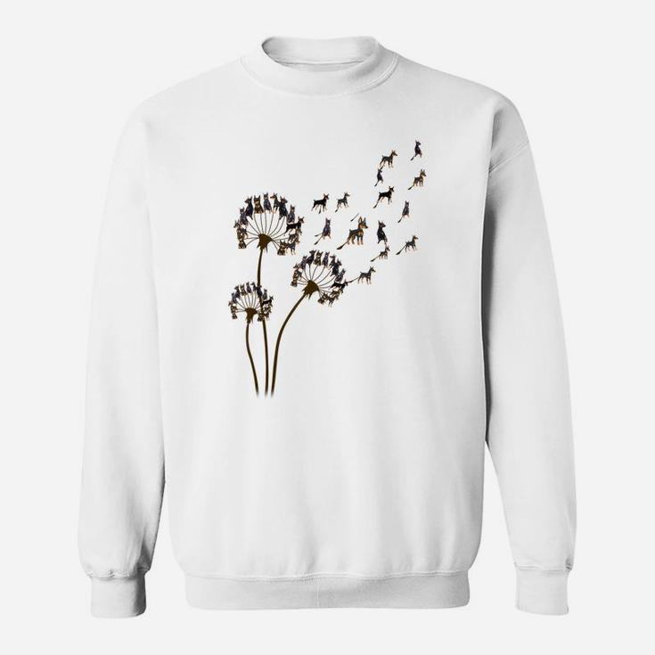 Flower Miniature Pinscher Dog Dandelion Animal Lovers Tees Sweatshirt