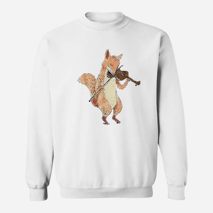 Fox Playing Violin Sweatshirt