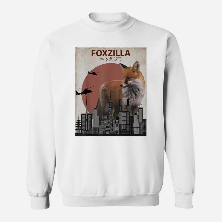 Foxzilla Funny Japanese Fox  | Cute Fox Lovers Gift Sweatshirt
