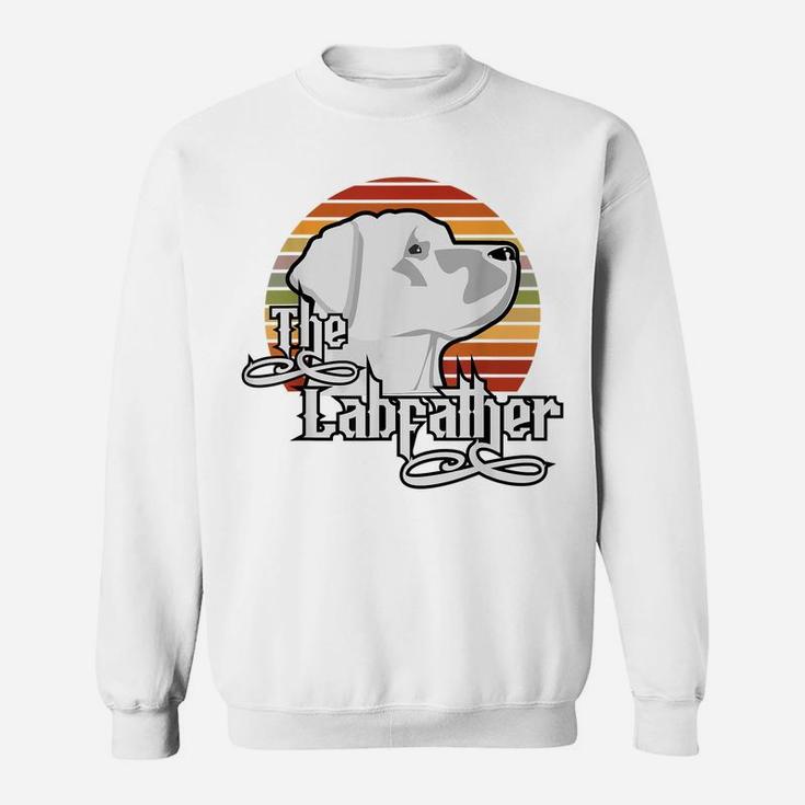 Funny Dog Shirt The Labfather Lab Labrador Dad Retro Sunset Sweatshirt