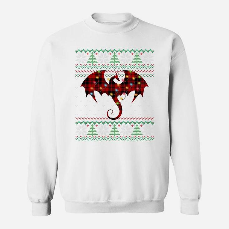 Funny Dragon Ugly Sweater Christmas Animals Lights Xmas Gift Sweatshirt