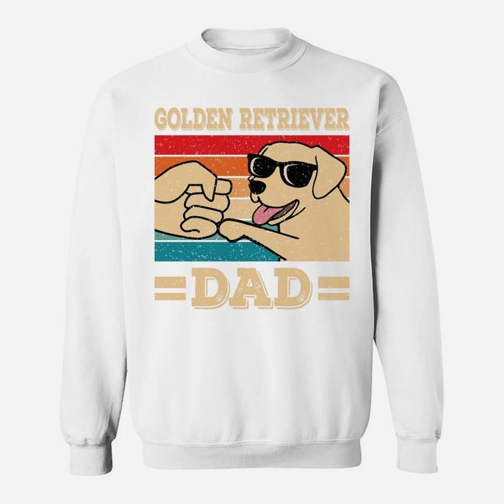 Funny Golden Retriever Dad Dog Retro Sweatshirt