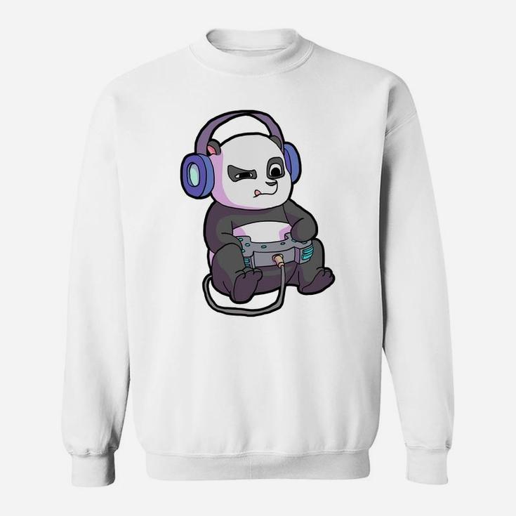 Gamer Shirt For Boys Gaming Gift Teen Girl Funny Panda Shirt Sweatshirt