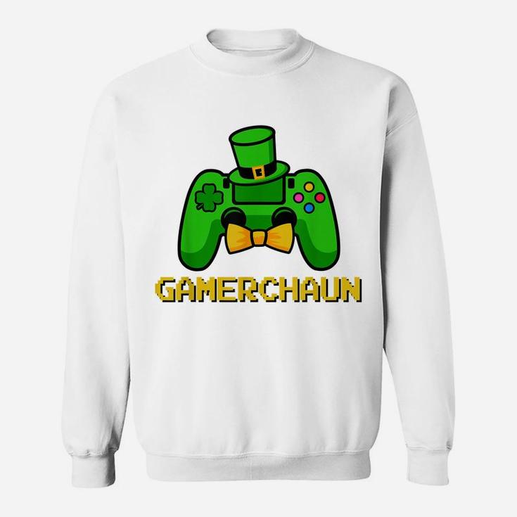 Gamerchaun Gaming Saint Patrick Gamer Boy Men St Patty's Day Sweatshirt
