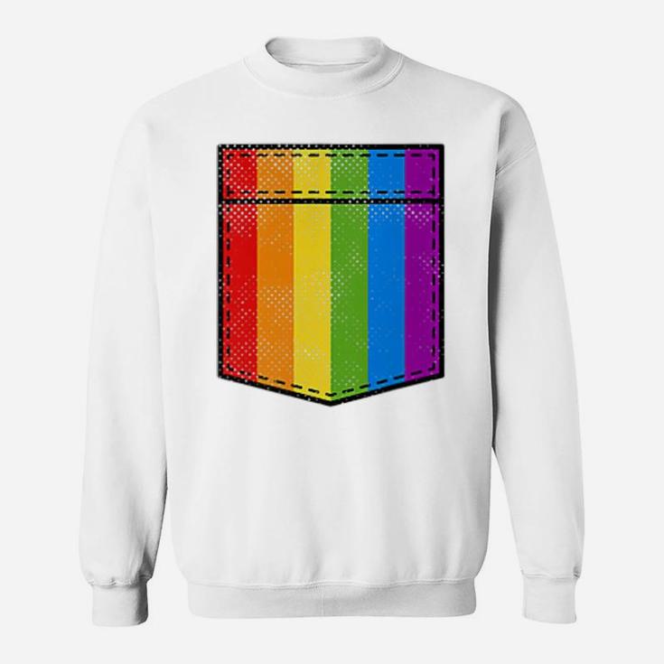 Gay Pride Rainbow Pocket T Shirt Lgbt Pride Gift Sweatshirt