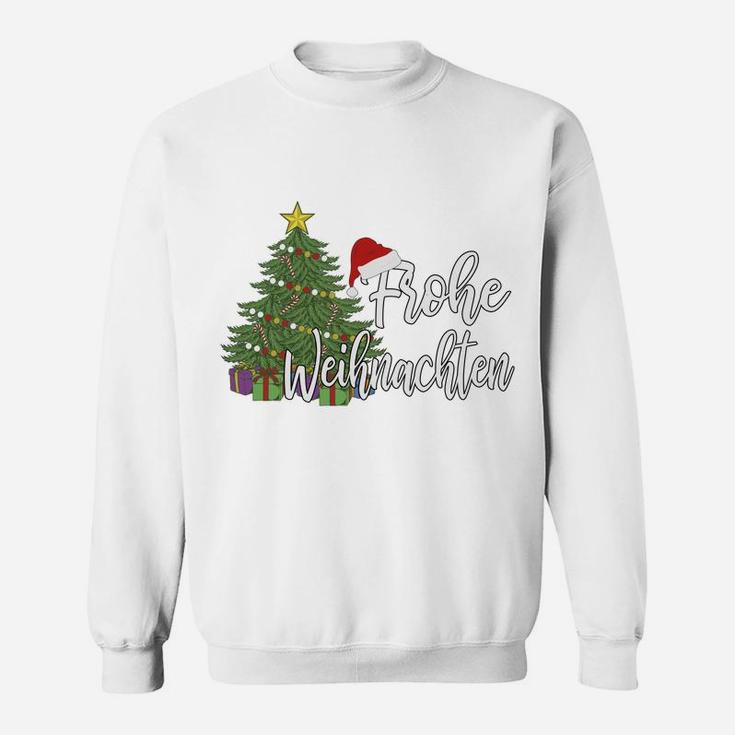 German Matching Present Merry Christmas Frohe Weihnachten Sweatshirt Sweatshirt