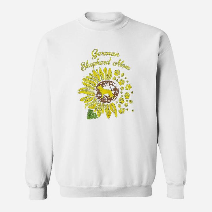 German Shepherd Mom Sunflower Sweatshirt