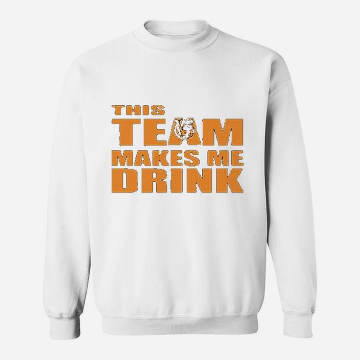 Gildan This Team Makes Me Drink Chicago Navy Sweatshirt