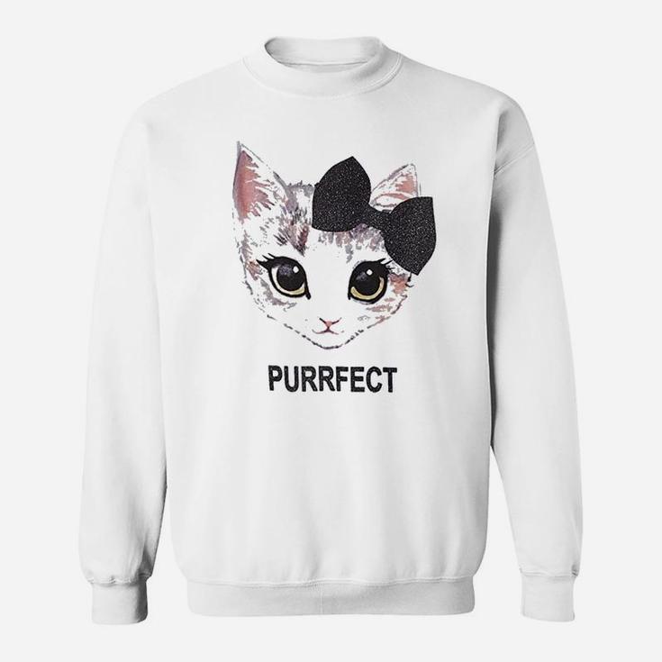 Girls' Kitty Bow Sweatshirt