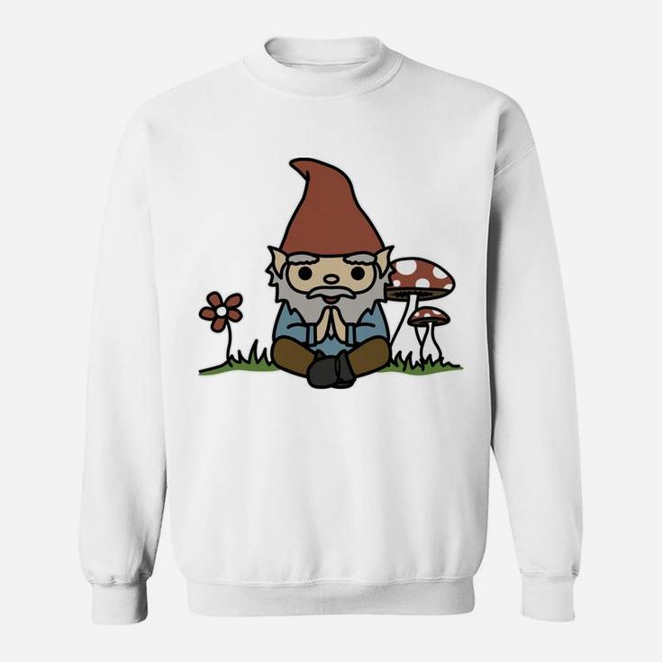 Gnomaste Meditating Gnome Cute Funny Yoga Sweatshirt Sweatshirt