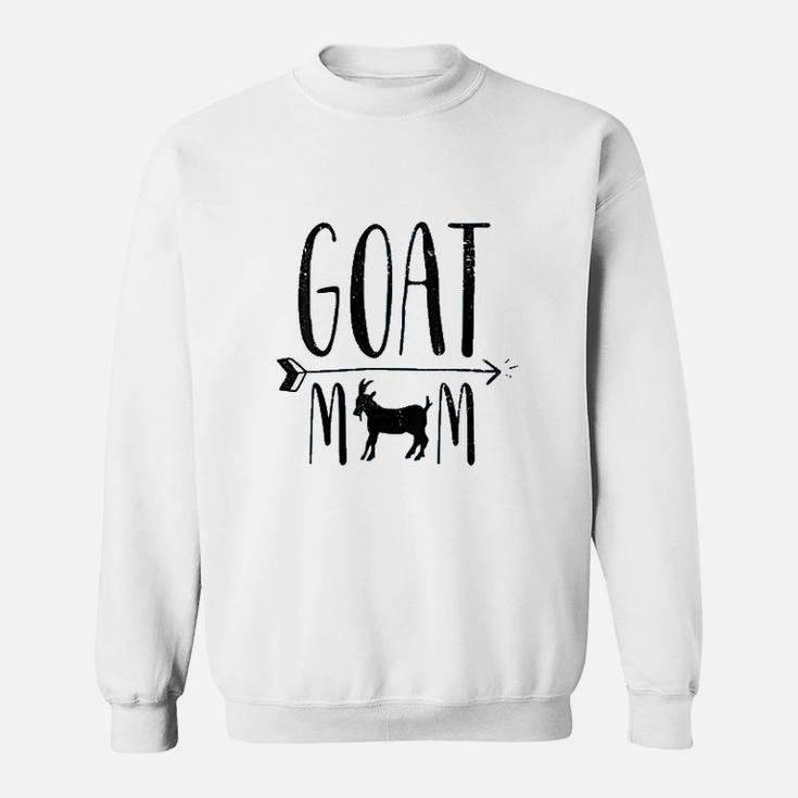 Goat Mom For Pet Owner Or Farmer Black Sweatshirt