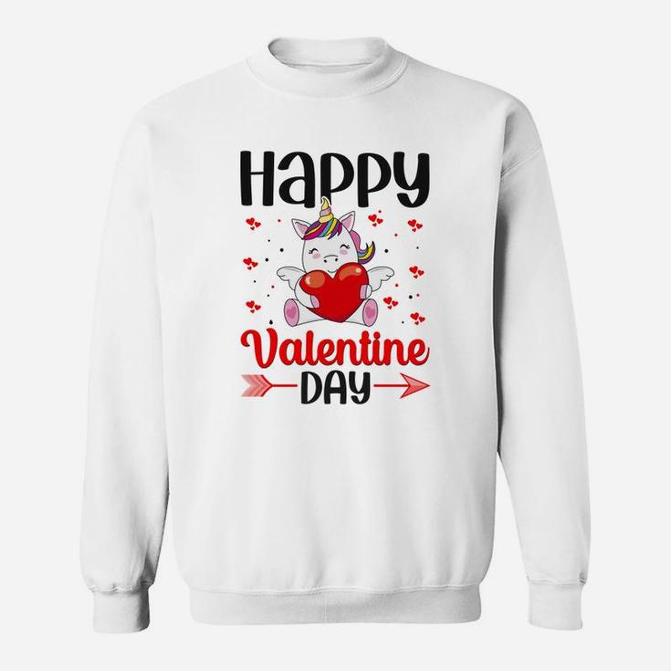 Happy Valentine Day Unicorn Gift Happy Valentines Day Sweatshirt