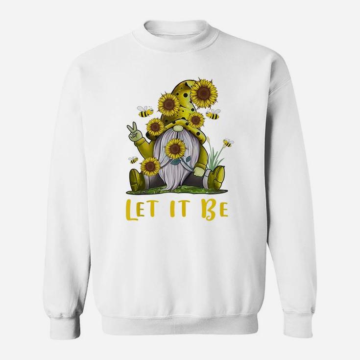 Hippie Let It Be Gnome Sunflower Sweatshirt