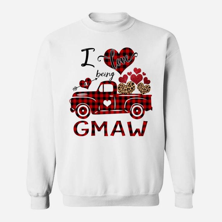 I Love Being A Gmaw Christmas Car - Grandma Gift Sweatshirt Sweatshirt