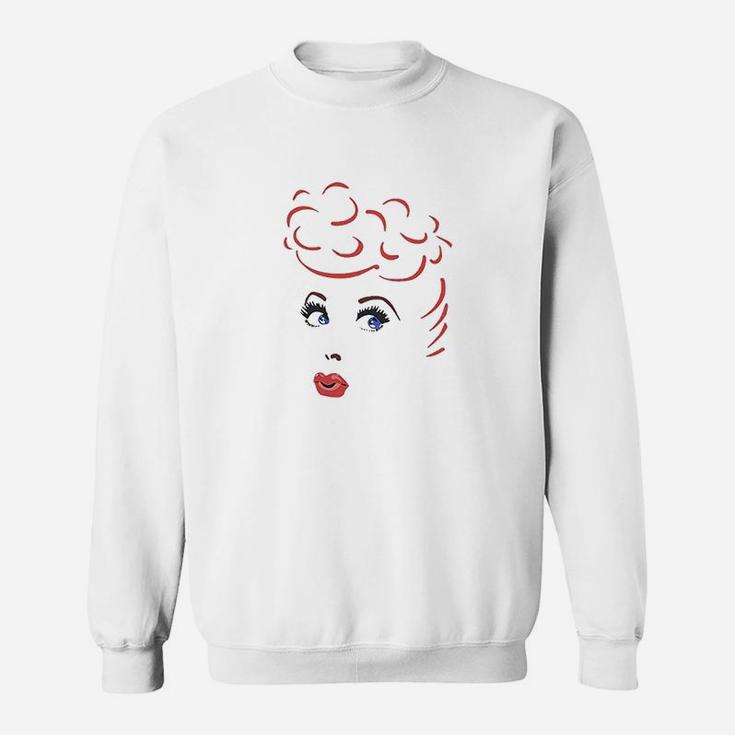 I Love Lucy Lines Face Sweatshirt