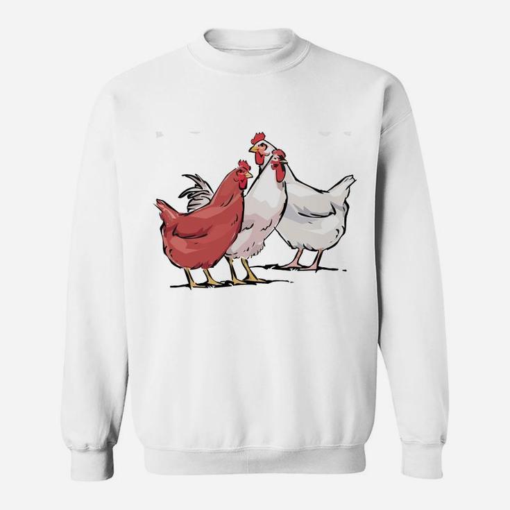 I Love My Ladies Chicken Farmer Crazy Lady Christmas Gift Sweatshirt Sweatshirt