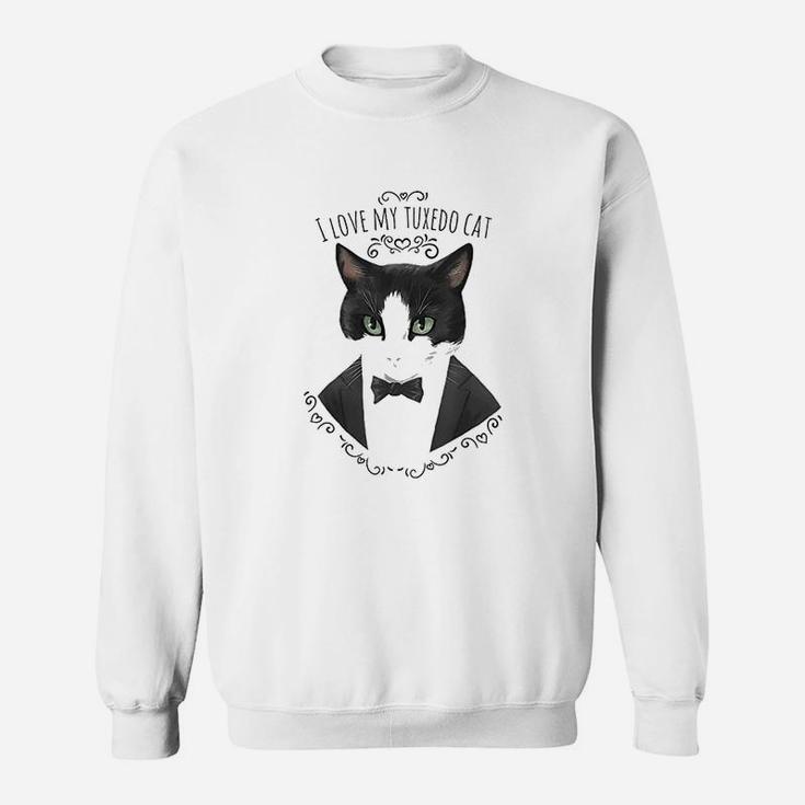 I Love My Tuxedo Cat Funny Cute Cat Lover Gift Sweatshirt
