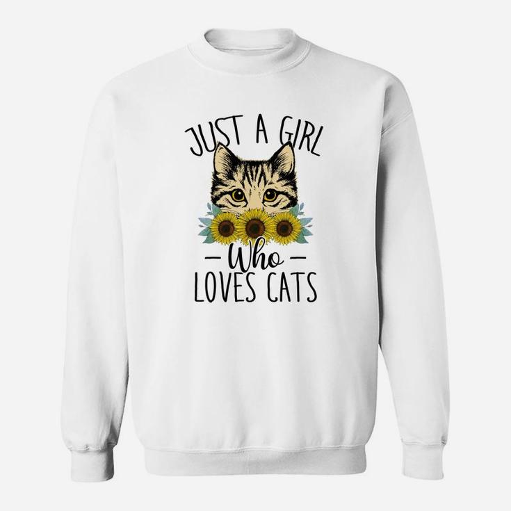 Just A Girl Who Loves Cats Sweatshirt