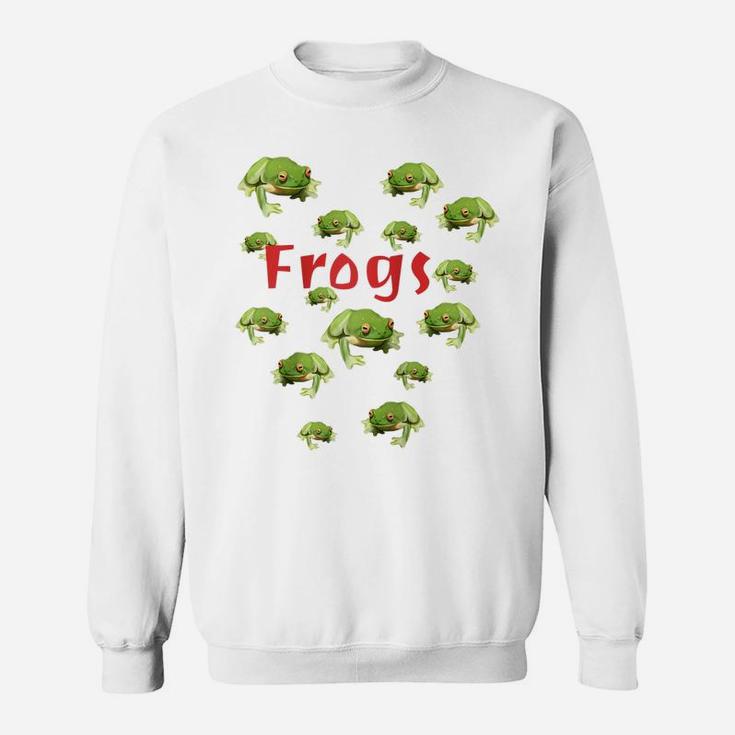 Just Someone Who Loves Frogs Raglan Baseball Tee Sweatshirt