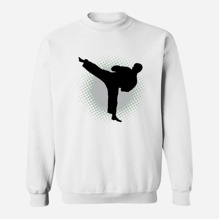 Karate Martial Arts Silhouette Sports Youth Sweatshirt
