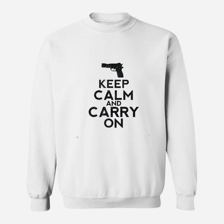 Keep Calm And Carry On Support Sweatshirt