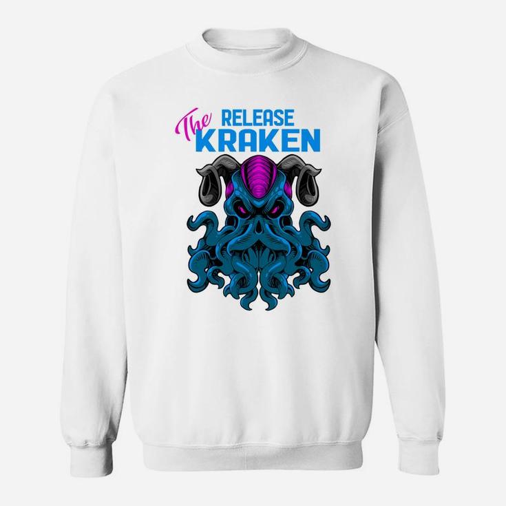 Kraken Sea Monster Vintage Release The Kraken Giant Kraken Sweatshirt
