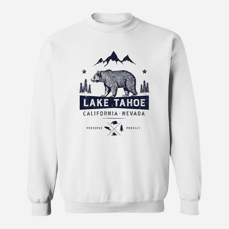 Lake Tahoe California Nevada Vintage Bear Sweatshirt
