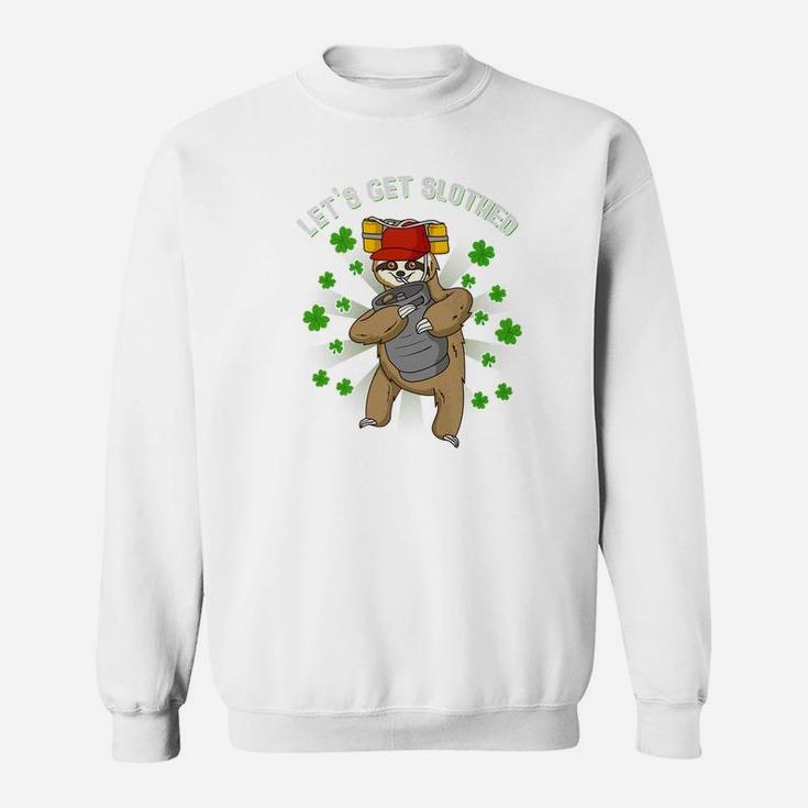 Lets Get Slothed Irish Cute Sloth Irish Sweatshirt