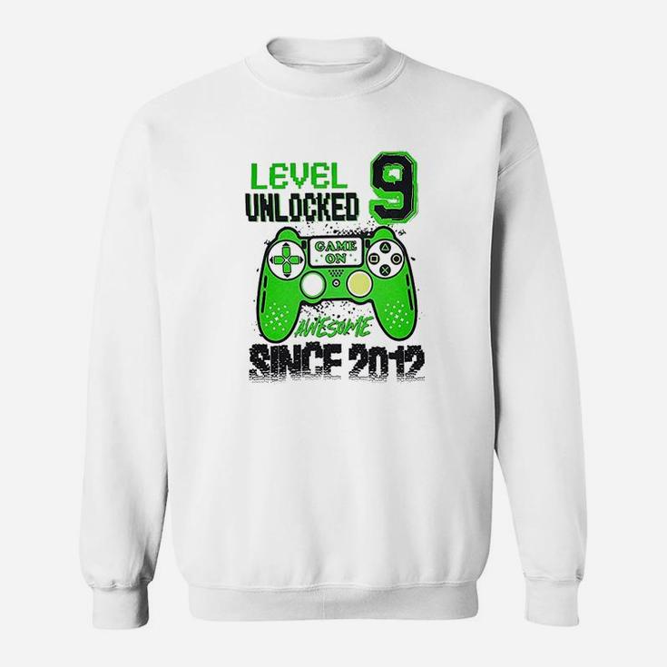 Level 9 Unlocked Awesome Since 2012 Video Game Sweatshirt